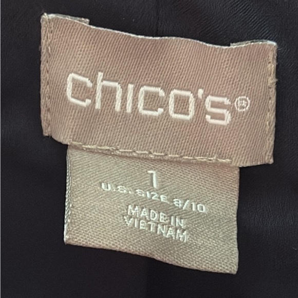 EUC CHICOS Foil Metallic Tweed Jacket size 1 or Medium - Picture 8 of 8